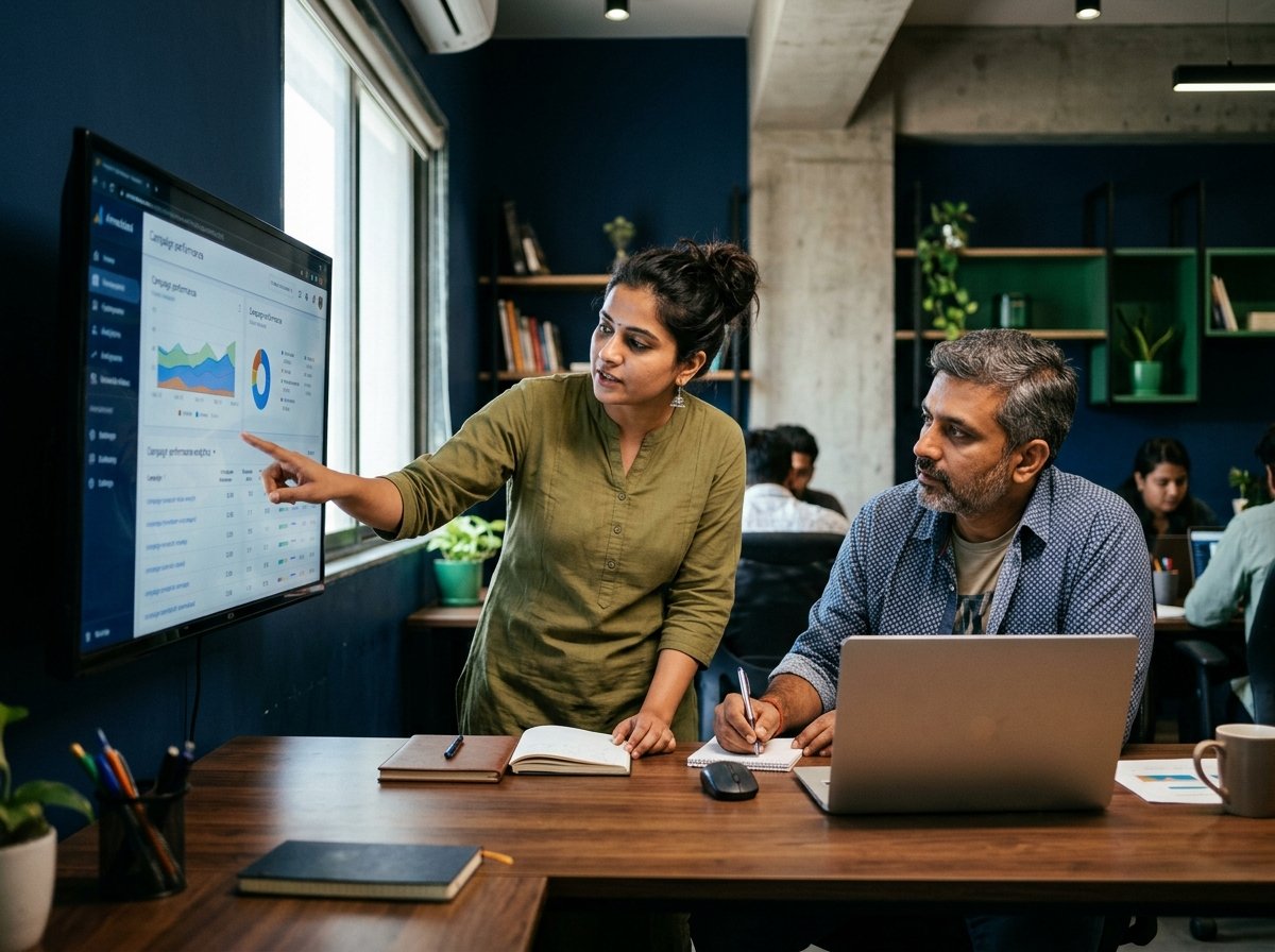 Adauraa Digital Marketing Strategy & Performance Command Center on SG Highway Ahmedabad